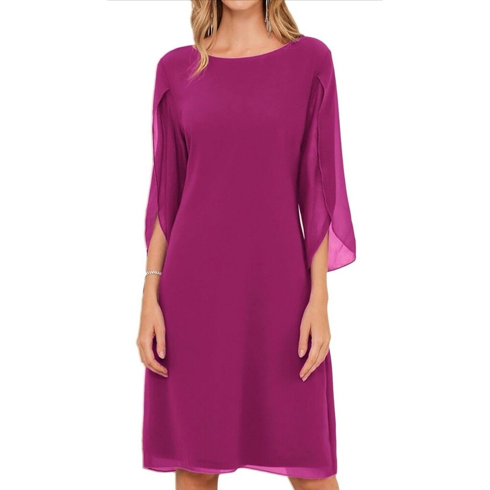 GRACE KARIN Summer Dresses for Women Formal Cocktail Dress Rose Red 14